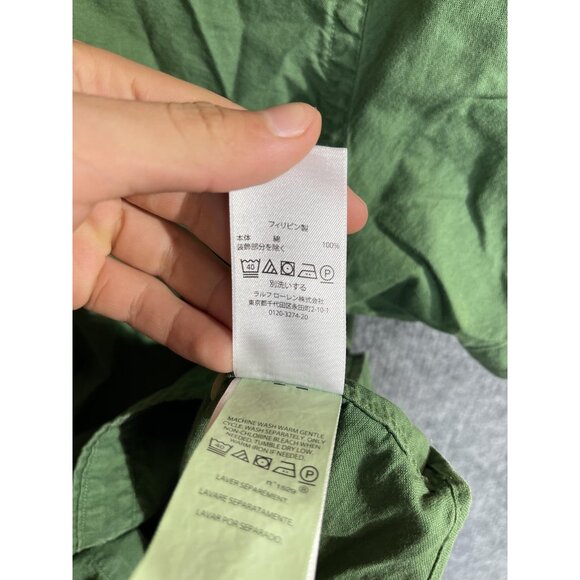 Ralph Lauren Shirt Mens Small Green Classic Fit Short Sleeve Button Down Casual - Picture 7 of 10